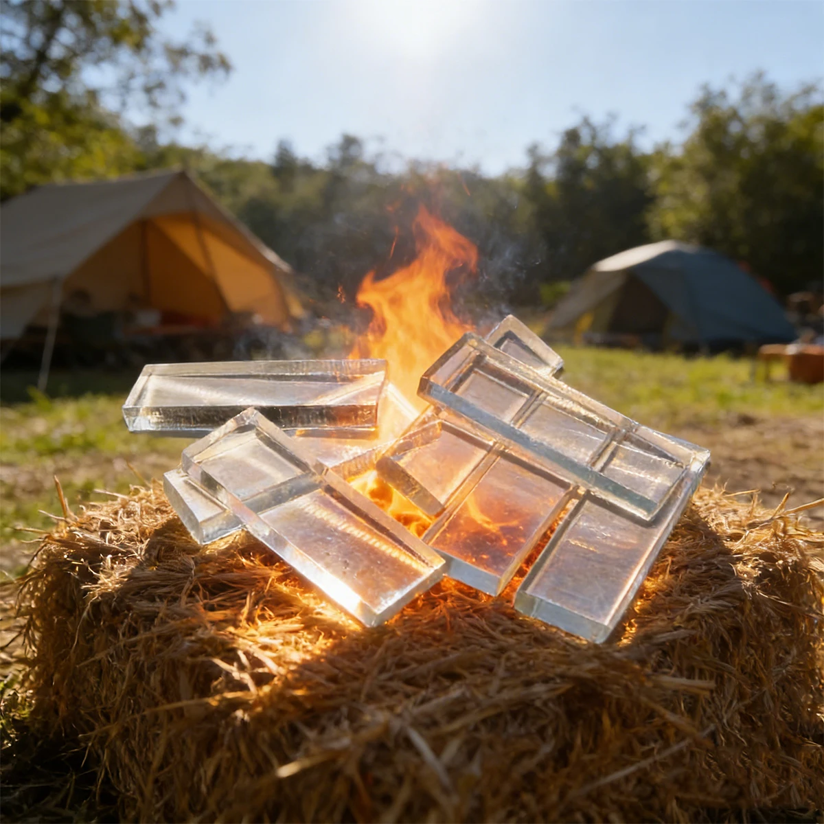 50 cubos de partida de fogo sem fumaça - inodoro, queima longa e portátil para camping, caminhadas e cozinhar ao ar livre