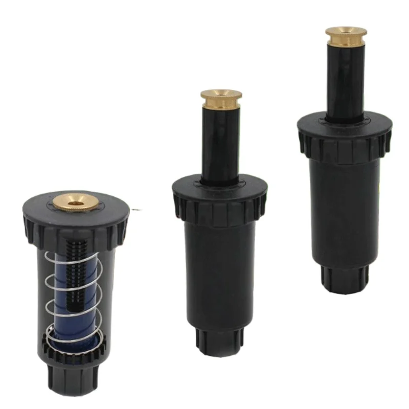 Adjustable Popup Water Sprinkler Head 90 180 360 Degree Brass Spray Nozzle Lawn Irrigation Watering Sprayer Replacement Part