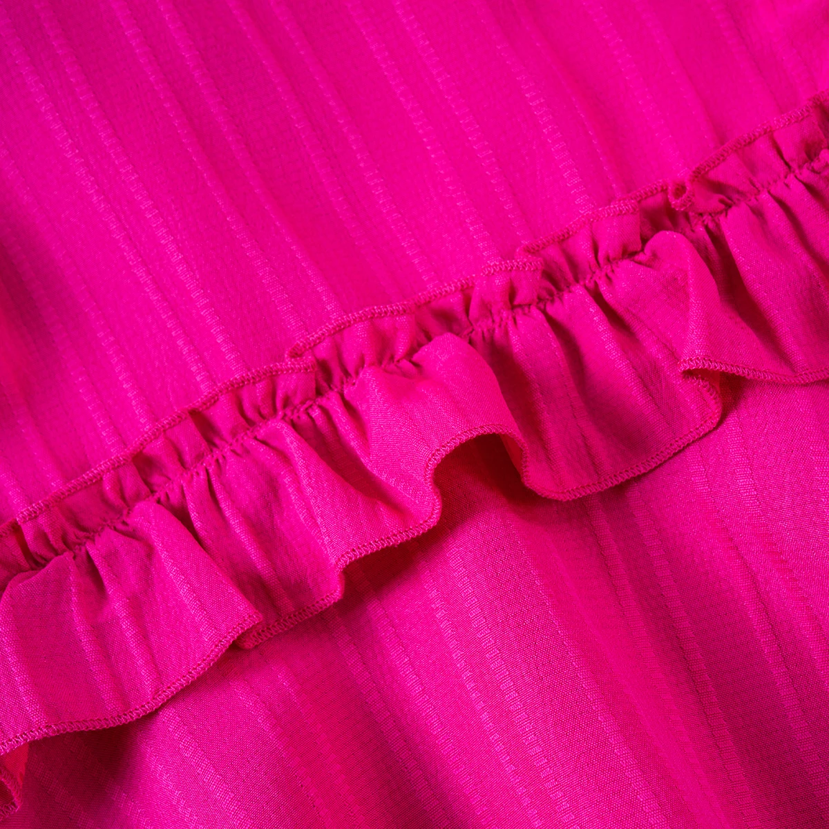 طفل بلا أكمام أعلى وشورت كشكش ، بدلة عادية ، لون خالص ، صيف ، صغير ، طراز جديد ، مناسب للارتداء اليومي ، طفلة رضيعة ، 2