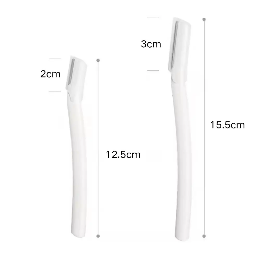 Rasoio sopracciglia in acciaio inossidabile con pettine, strumento professionale di bellezza per la depilazione per donne e uomini