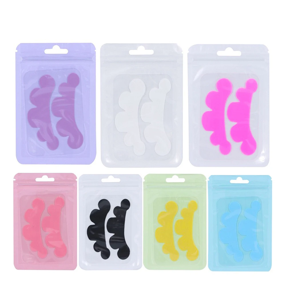 2 PCS Silicone Reusable Eye Pads Under Eye Patches Wrinkle Patches Eyelash Extension Cover Pads for Eyelash Perm Lamination