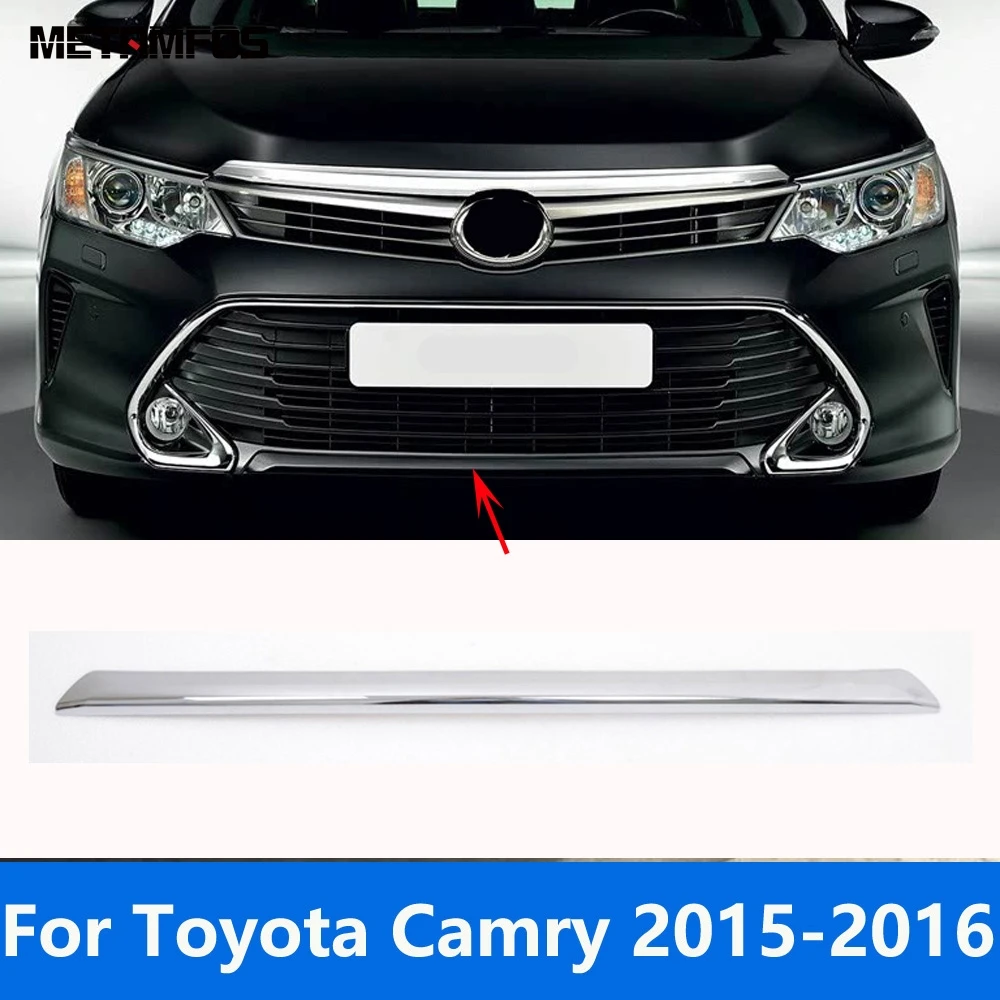 

For Toyota Camry 2015 2016 Chrome Front Bumper Lip Trim Body kit Spoiler Diffuser Splitter Protector Accessories Car Styling