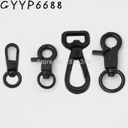 10-30-100pcs 8mm 9mm 13mm Dark gun black trigger snap hook swivel clasp lobster claws swivel hooks hardware Hardware Accessories