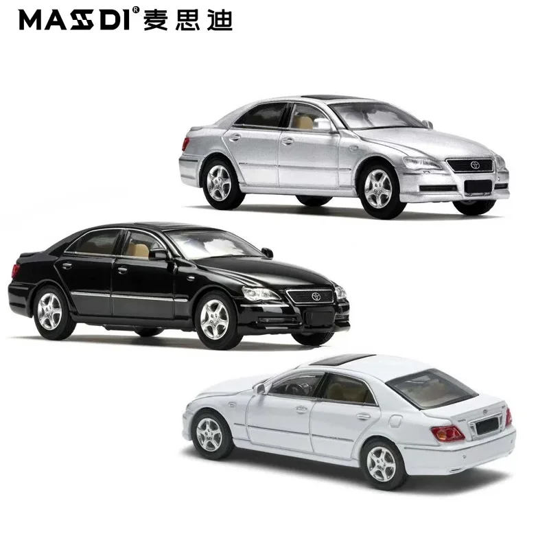 

TYT2700/1/2 MASDI 1:64 Mark X Reiz X120 White / Silver / Black Diecast Model Car
