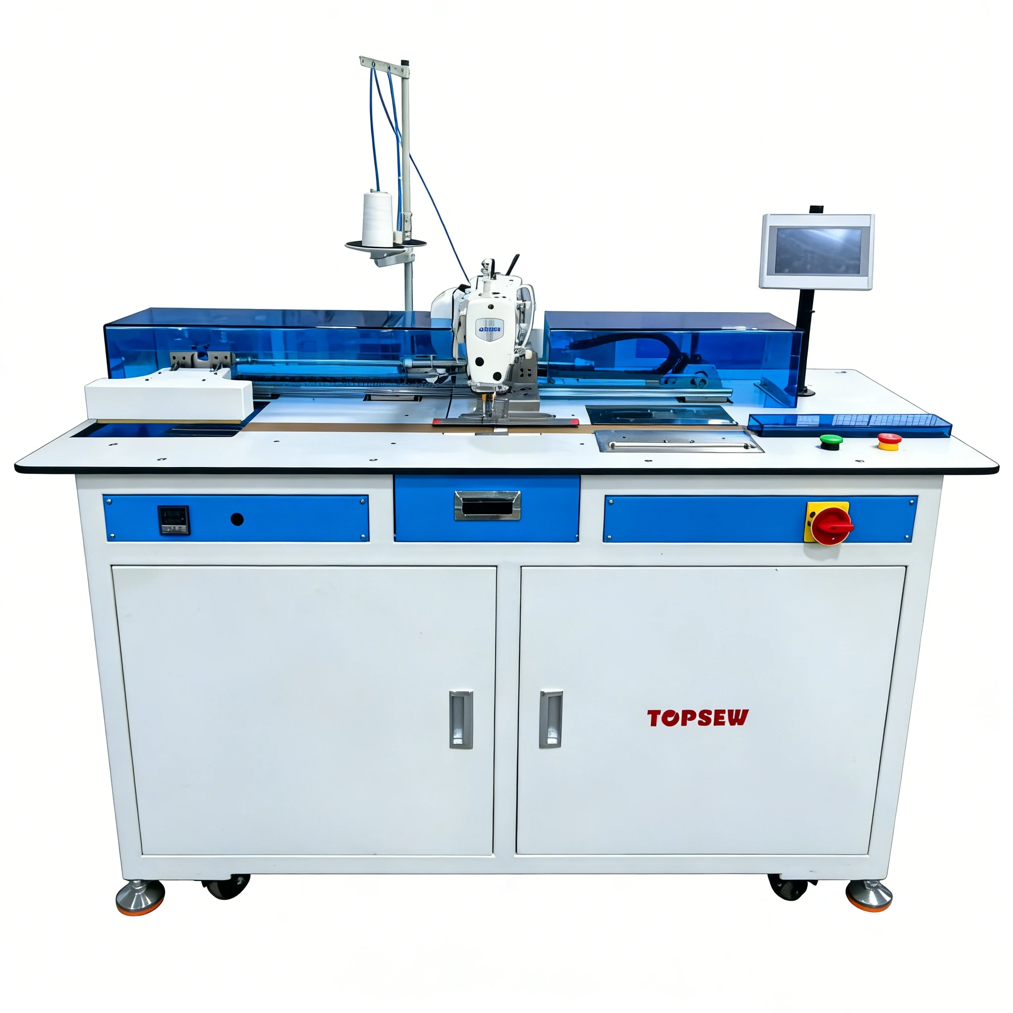 ATV&UTVAutomatic Shirt Pocket Hemming Machine Patented 3 in 1 Fold Sew Iron Integrated High Efficiency for Garment Sewing Factor