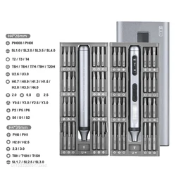 Precision Electric Screwdriver Set Silent and Durable Type-C Fast Charging Cordless Screwdriver Electric Hand Tool Set