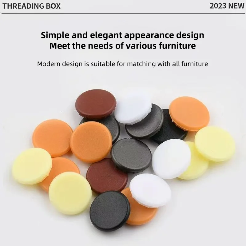 50pcs 10-12mm Eco-Friendly Furniture Screws, Protecting the Screw Caps, and Decorative Dust-Proof Plastic Cover for the Holes view 4