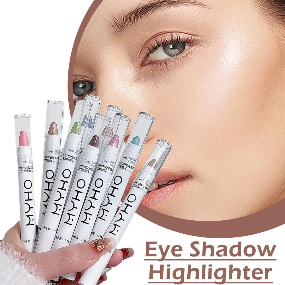 Chameleon Glitter Eye Shadow Lying Silkworm Highlighter White Eye Brightening Eyeliner Head Pen Makeup Eyes Pearlescent Pen S8S4