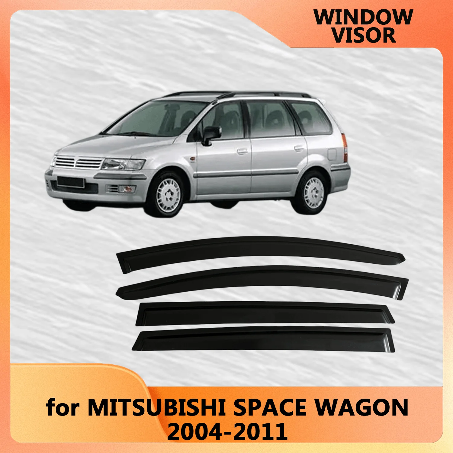 

Оконный козырек для MITSUBISHI SPACE WAGON 2004-2011, ветровые дефлекторы, защита от дождя, дверной козырек, вентиляционные шторы, внешние детали вентилятора