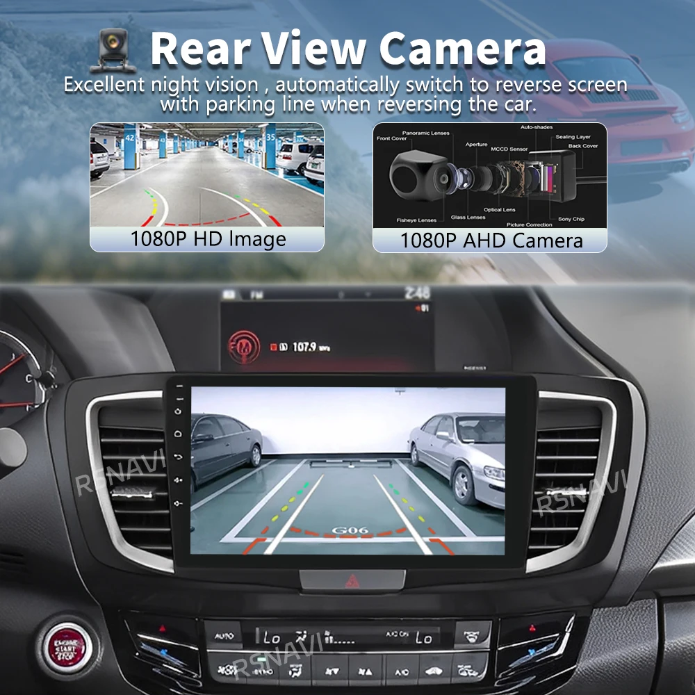 Android 15 Car Radio For Honda Accord 9 2013 2014 2015 2016 2017 Navigation GPS Multimedia Video Player Stereo 2 DIN WiFi+4G BT