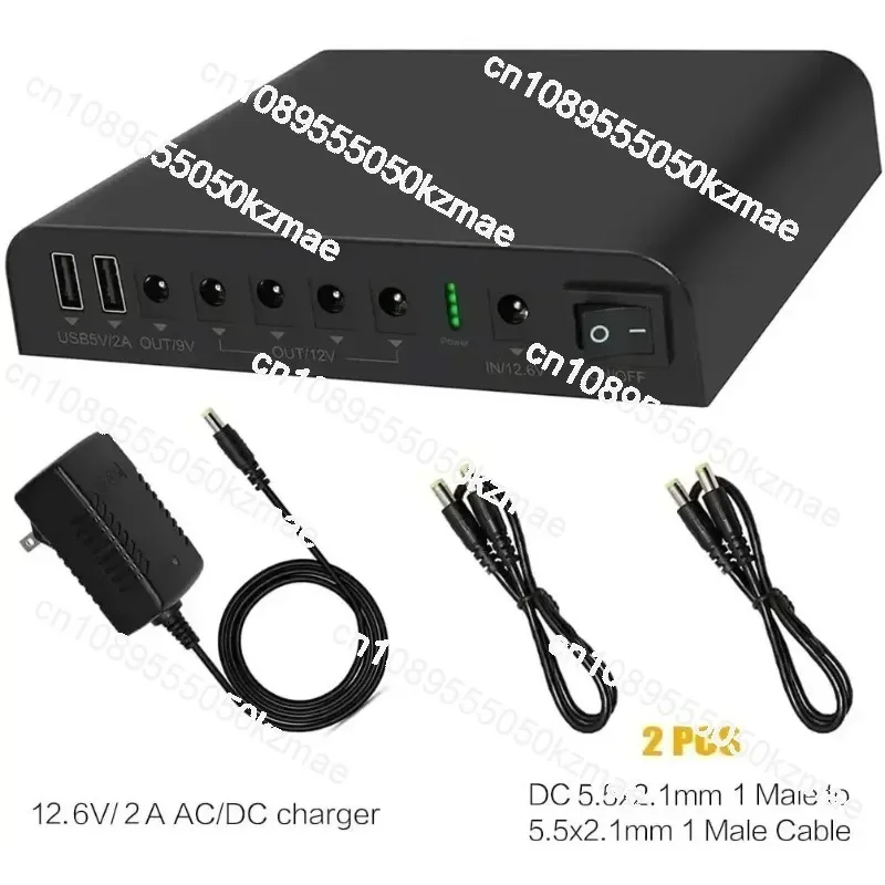 SL3400 Portable UPS Battery Backup 18650 27000mAh DC 5V/9V/12V Output Uninterruptible Power Supply