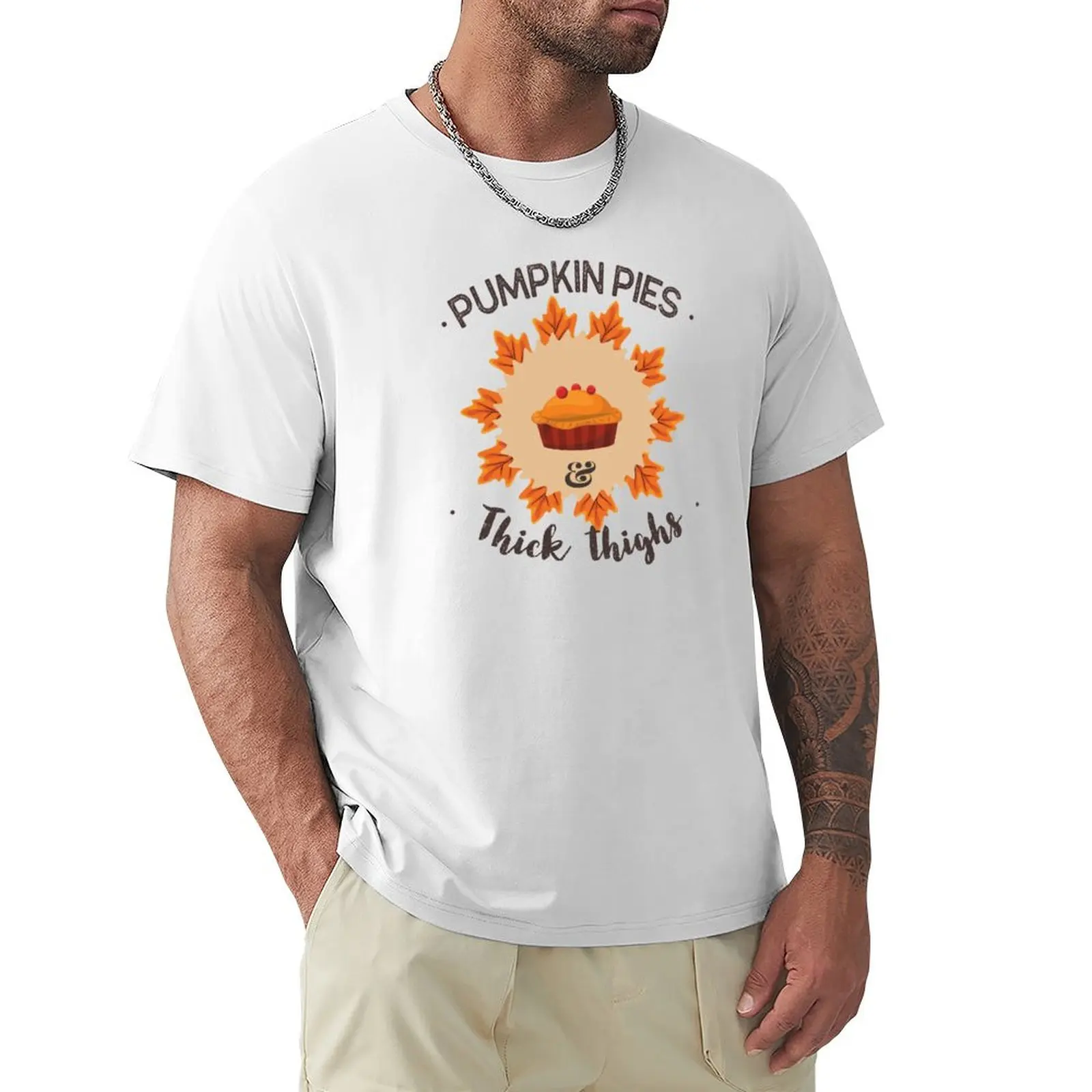 

Pumpkin Pies and Thick Thighs T-Shirt boys animal print oversized mens graphic t-shirts hip hop