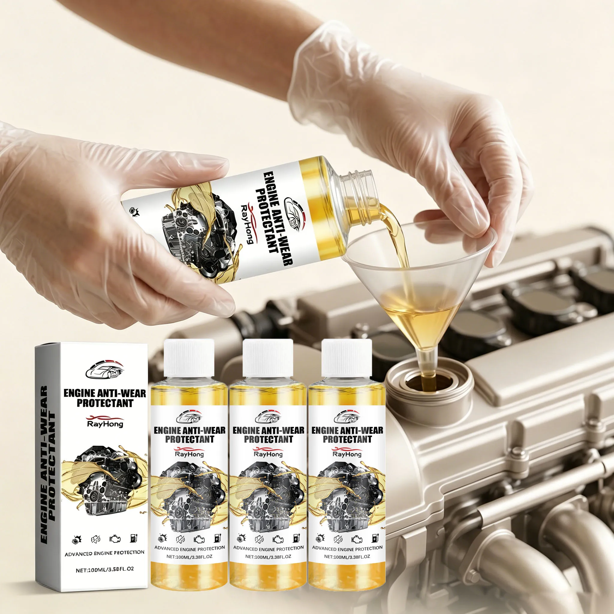 Engine Anti-Wear Protectant Reduce Fuel Catalytic Improves Efficiency Maintain Performance Stable Reduce Friction Noise Additive