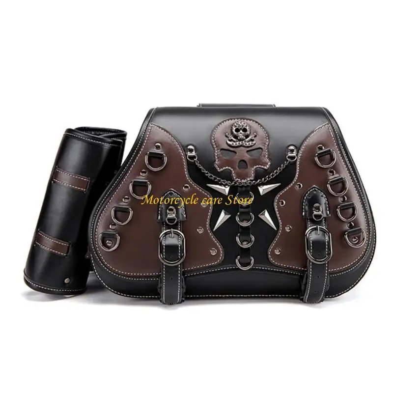 

U75F High Capacity Motorcycle Storage Bag in Punk Design Suitable for Convenient Riding Long Lasting Use City Commuters