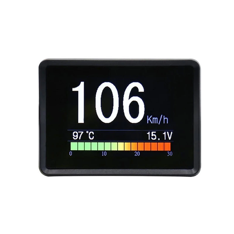 ATTWO-OBD On-Board Car Head Up Display HUD Digital Speedometer Trip Display Speed Fuel Consumption Temperature Gauge Alarm