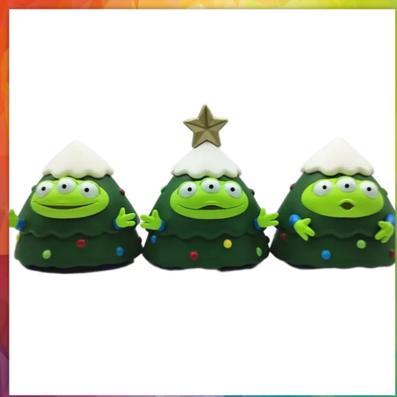 

Miniso Christmas Tree Decoration Three-Eyed Toy Figure Model Handmade Stackable Gift Ornament Collectible Figurine