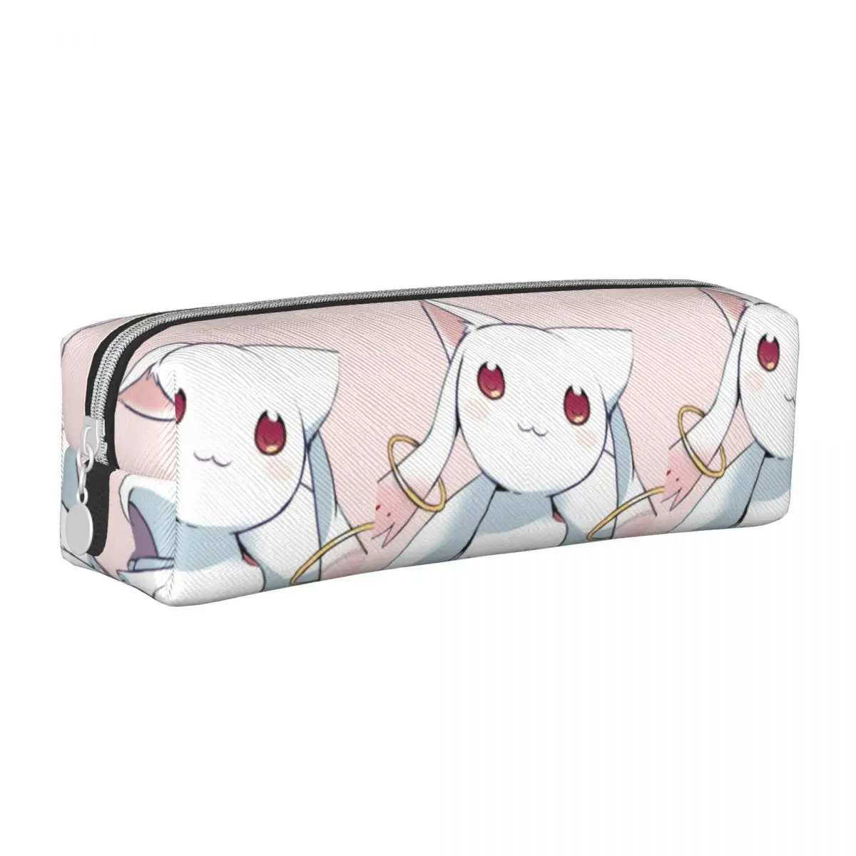 Puella Magi Madoka Magica Square Pencil Case Kyubey cute magical pet Back to School For Teens Leather Pencil Box Cute Pen Bags