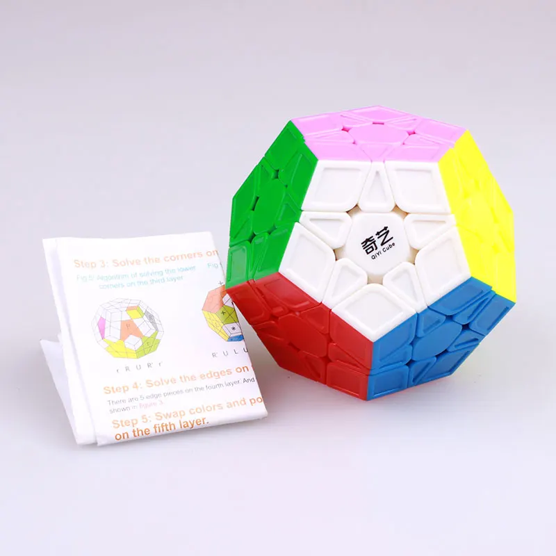 QIYI megaminx 3x3x3 Magic Speed 12 Side Cube Dodecahedron Puzzle Cubes Stickerless qytoys 3X3 megaminx Toys For Chiliren