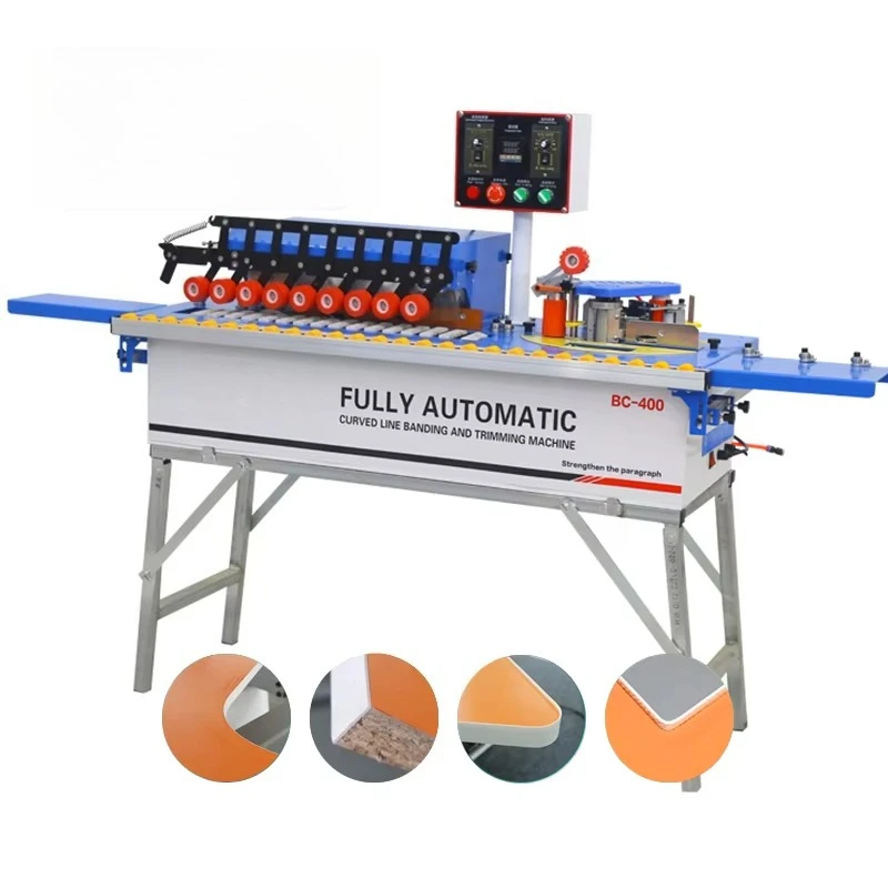 New Straight Edgebander Table Top Automatic Banding Edge Bander Furniture Making Trimming 5functions Machine