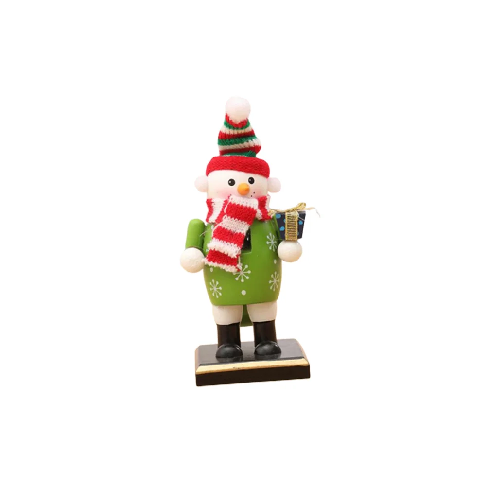 

Handcrafted Wooden Nutcracker Puppet Christmas Decoration Soldier Style Desktop Ornament Birthday Gift for Kids Festive Home