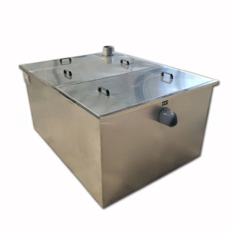 Catering kitchen Hotel commercial thickened stainless steel oil and water separator, restaurant finished grease trap