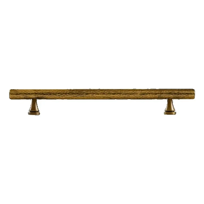 Nordic Retro Bronze Handmade Solid Brass Cabinet Door Knobs and Handles Furniture Cupboard Wardrobe Drawer Pull T Bar Handles