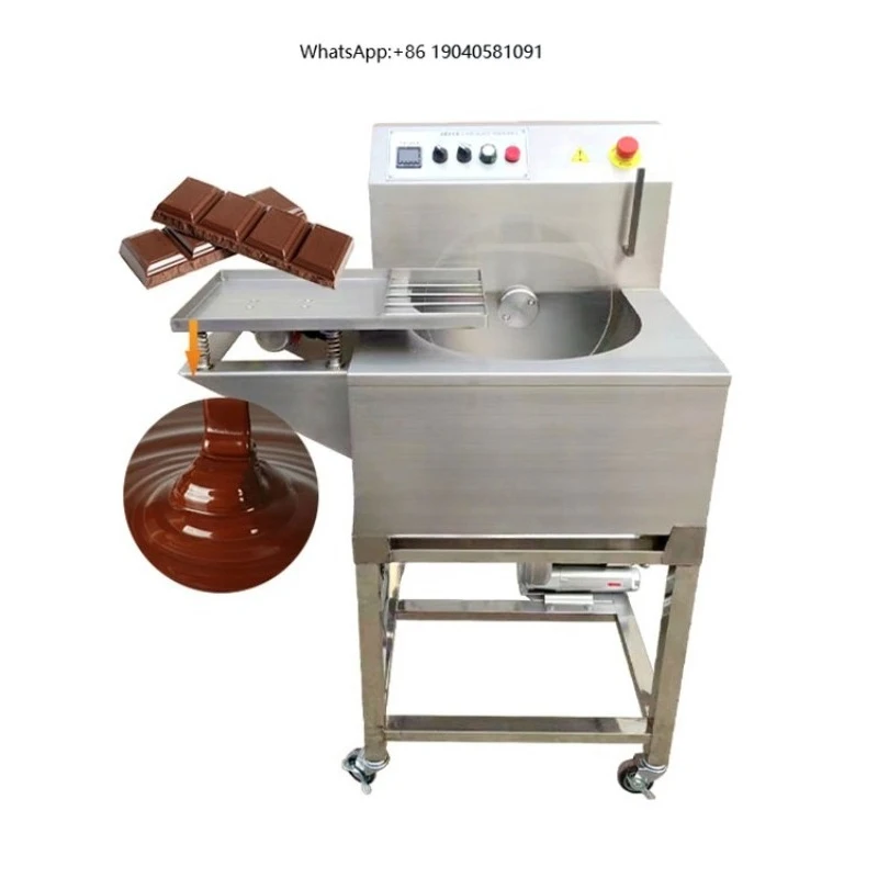 Commercial  Cocoa Butter Small Automatic Equipment Desk Mini Temper Chocolate Melt and Enrobe Machine