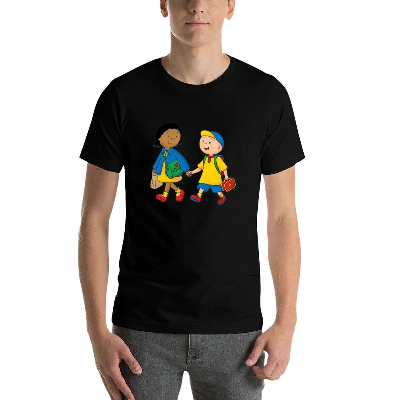 

caillou, caillou and dog T-Shirt funny t shirts man man t shirt luxury T-Shirt