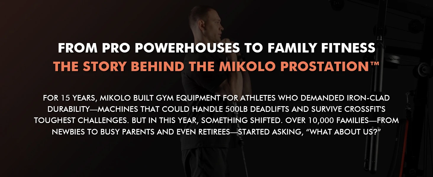 Mikolo Home Gym Workout Station with 150LBS Weight Stack Multifunctional Home Gym Equipment
