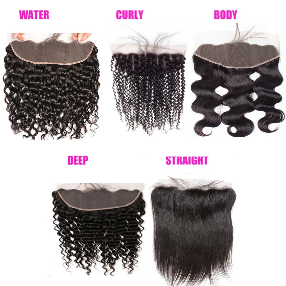 

13x4 прозрачная кружевная фронтальная застежка, прямая волна воды, странная вьющаяся кружевная застежка, только 100% человеческие волосы Remy, предварительно выщипанные