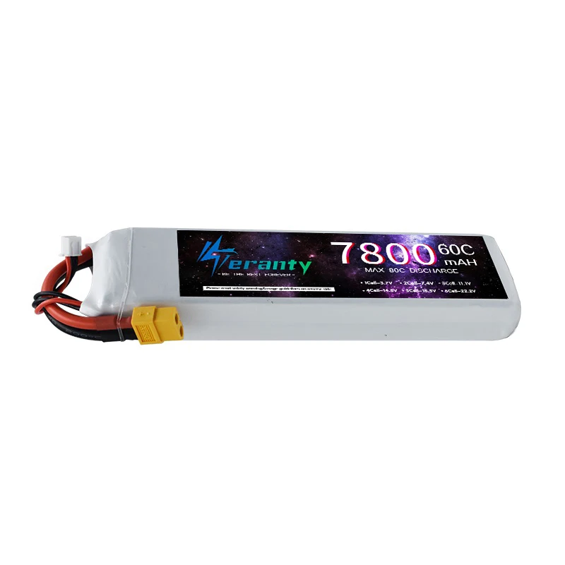 TERANTY 2S 7.4V 7800mAh 60C LiPo Akumulator do RC Samochód Łódź Drony Quadcopter Helikopter Części zamienne z T XT60 EC5 TRX XT90