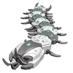 RC Centipede with LED Light Music RC Insect Spray Mist Electronic Robot Remote Control Animal Kids Electric Toys USB Charge