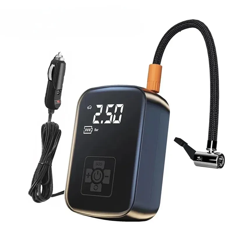 For Motorcycle Bicycle AUTO Tyre with Digital Display Wireless Car Air Compressor Air Pump Electric Tire Inflator Pump