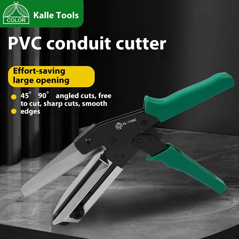 KL-110XC PVC Trunking Cutter 45° Edge Banding Right Angle Cutter for Electrical Cabinet Wiring Trough Professional Cutting Tool