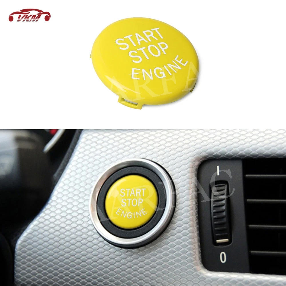 

ABS Colourful Engine Start Stop Button Cover For BMW 3 Series E90 E91 E92 E93 E60 E61 E70 E71 E84 Replacement Style Button