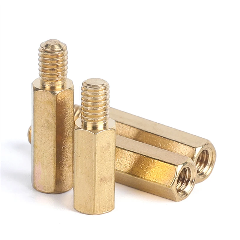 M2 M2.5 M3 M4 Copper Hex Brass Male Female Standoff Isolation Thread Pillar PCB Chassis Coupling Column Spacing Screw Joint Nuts