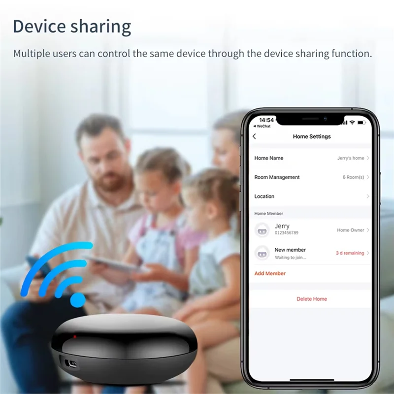 

APPLIA-Tuya Wi-Fi ИК-пульт дистанционного управления Умный дом Универсальный инфракрасный пульт дистанционного управления работает с Alexa