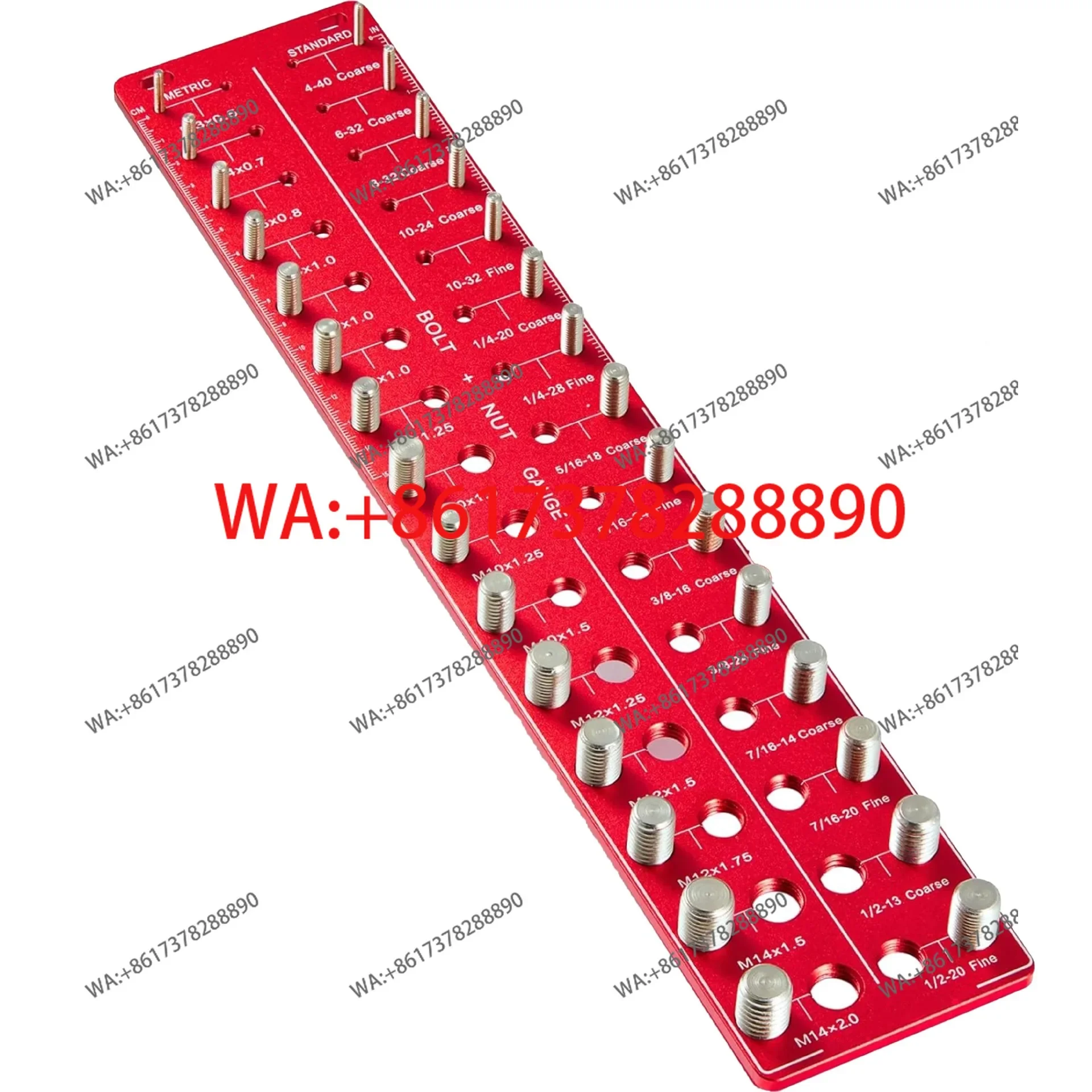 30 Hole Screw Nut and Bolt Thread Checker Screw Measuring Gauge Gauge Gauge