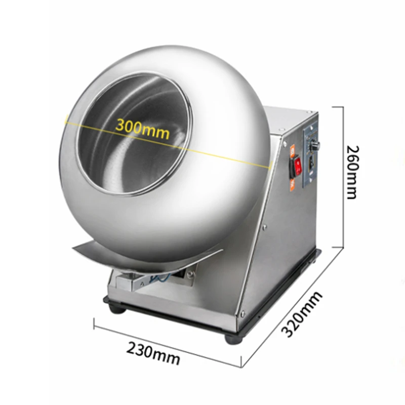Traditional Chinese Medicine Coating Machine Pill Polishing Peanut Chocolate Candy Coating Machine Rolling Machine