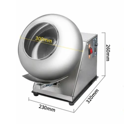伝統的な中国の薬のコーティング機,錠剤の研磨,ピーナッツチョコレートキャンディー,トローリング機