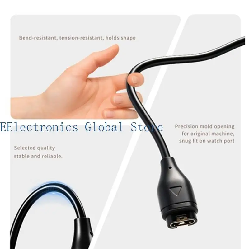 462B Smartwatch Cable Watch Power Supply for Bedside Tables, Desk Use, and Travel Backup
