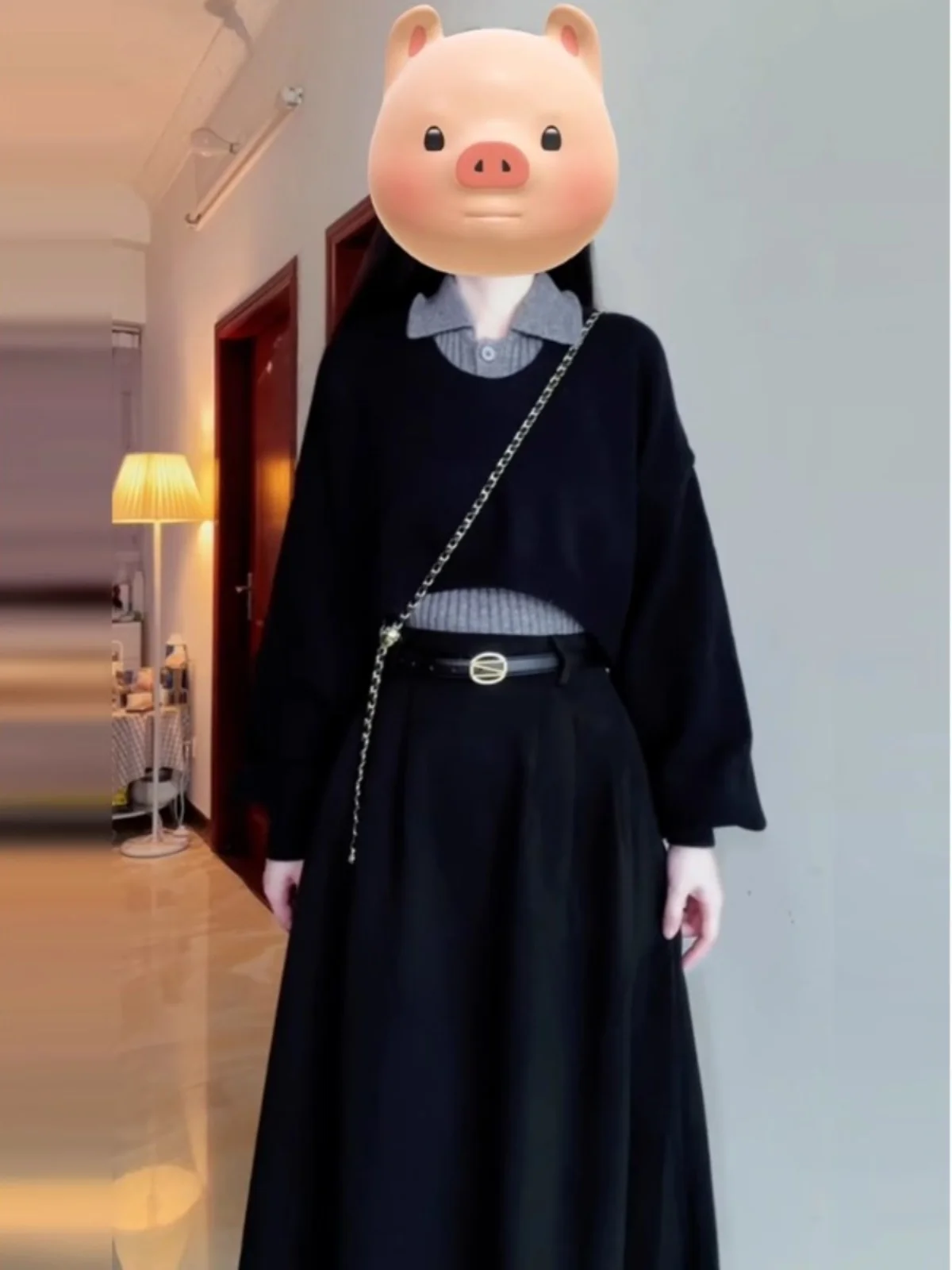 Faionable Korean Drama Inspired Set High-End Feel Top New Sle Streetwear Skirt Early Autumn Collection Ele Design