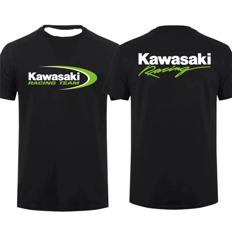 2025 T-shirt de moto été coton imprimé T-shirt ample et à la mode à manches courtes hommes et femmes haut