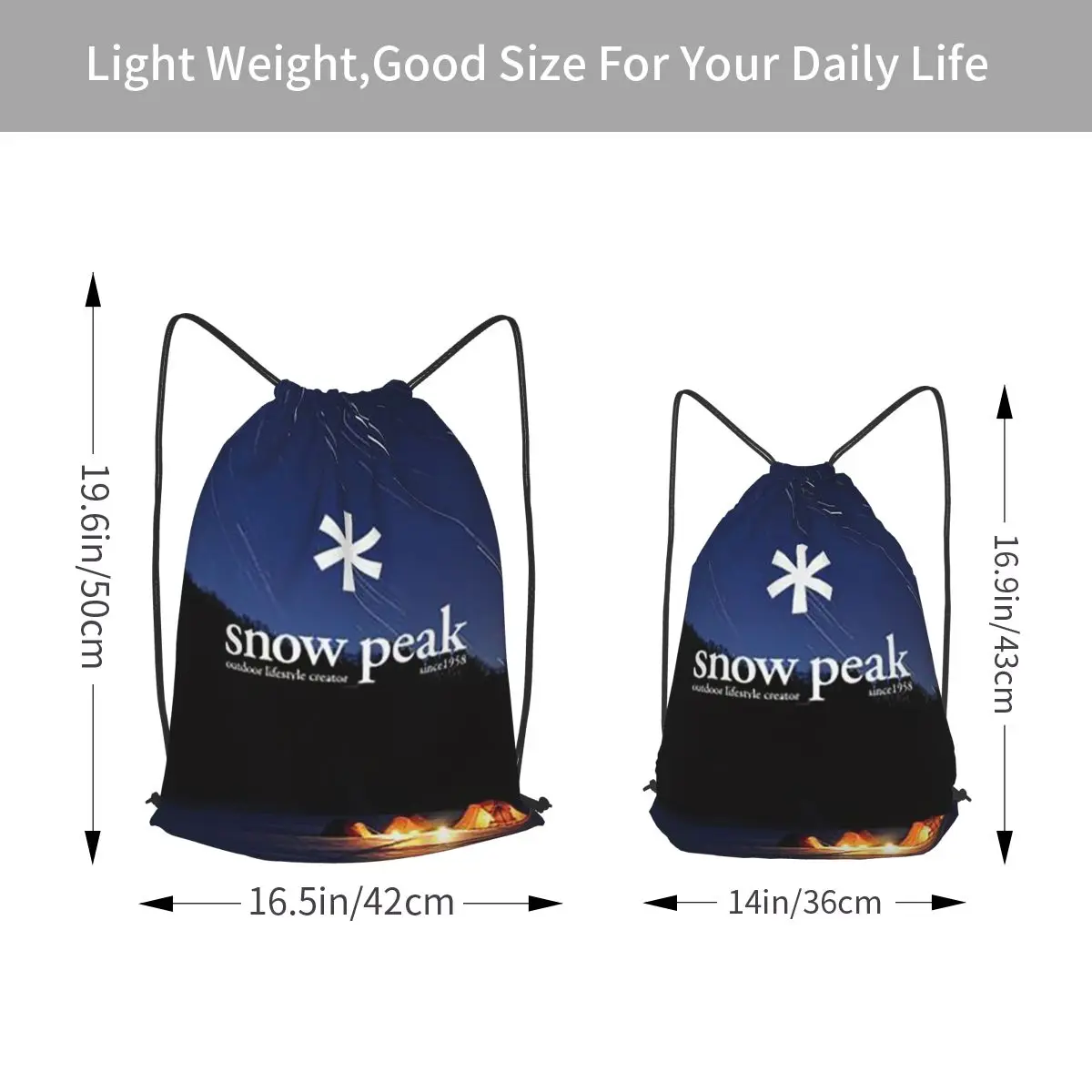 L-Luxurious S-snow P-peak Backpacks Portable Drawstring Bags Sports Bag Book Bags for Man Woman School