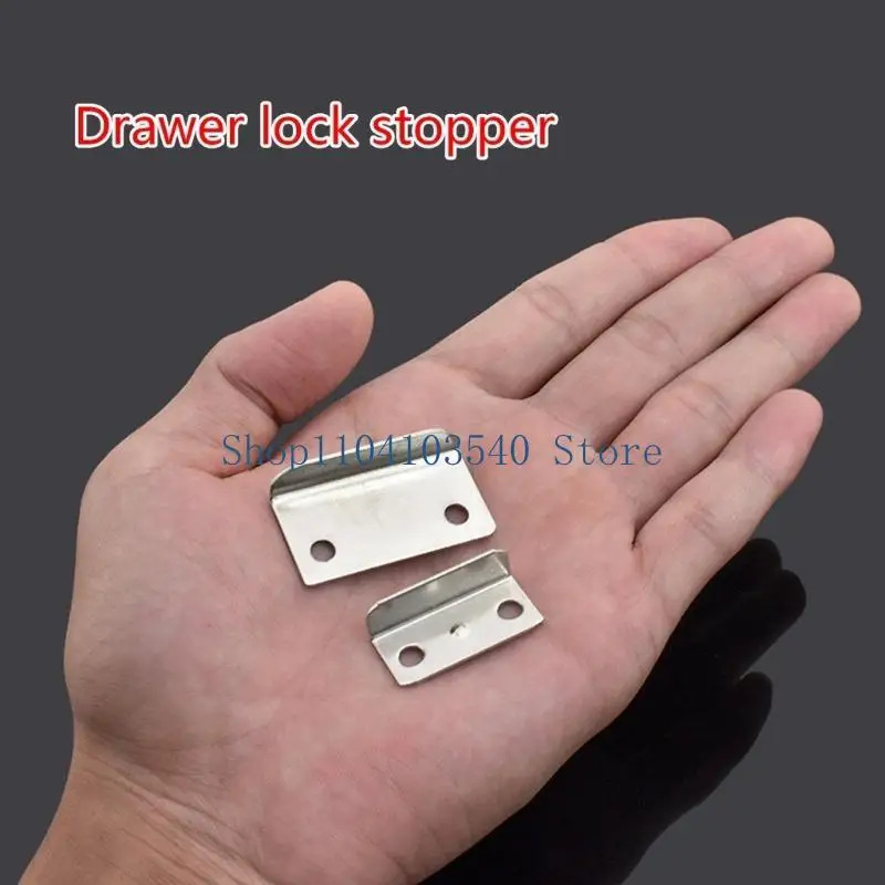 02DC 20pcs Drawer Lock Strikes Plate Drawer Tongue Lock Drawer Lock Strikes Plate