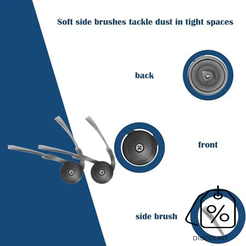 ABKR-أجزاء المكنسة الكهربائية لـ Roborock Qrevo Edge/Qrevo Edge S5A فرشاة جانبية رئيسية فلتر Hepa كيس لجميع الغبار ممسحة قماش تنظيف فعال