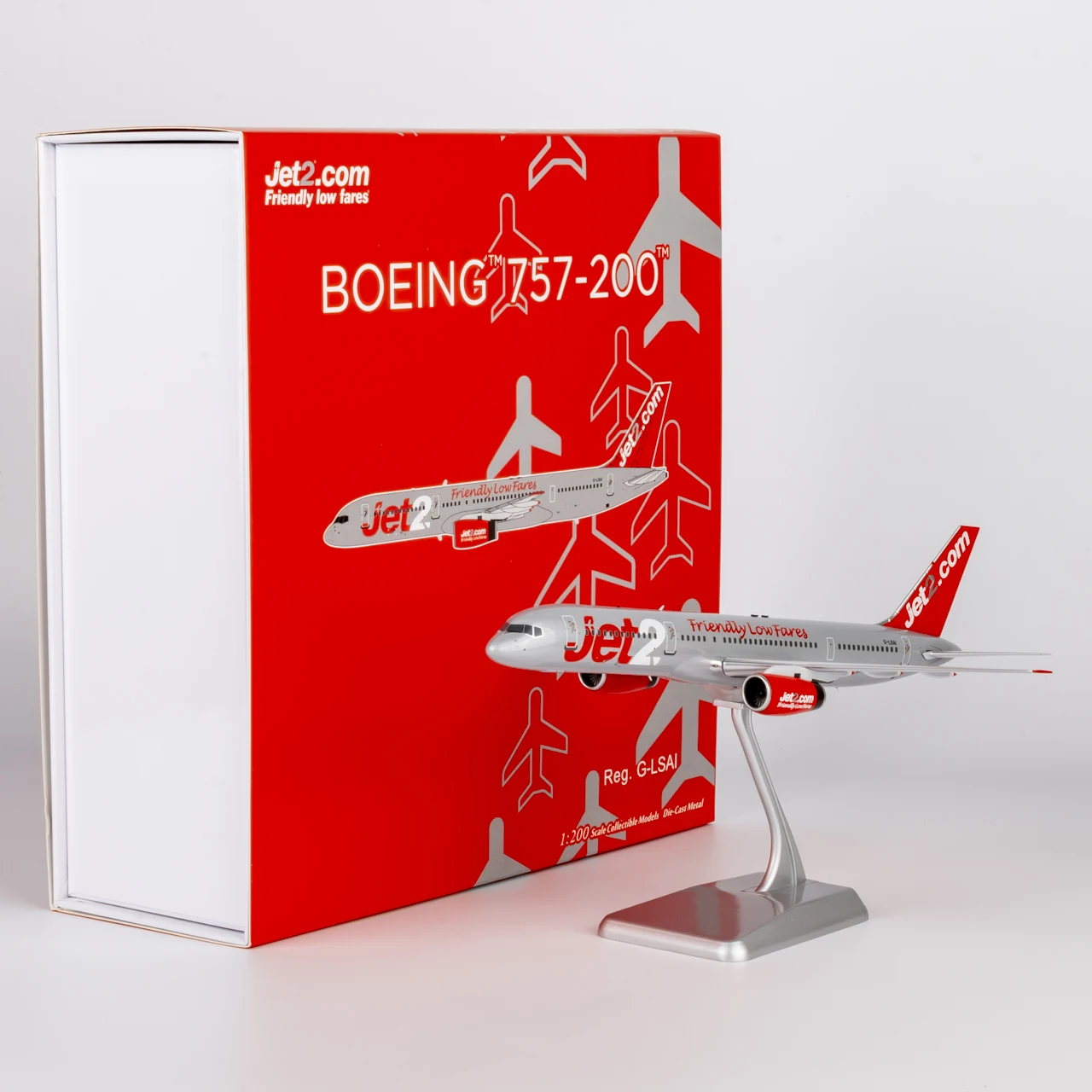 42052 Alloy Collectible Plane Gift NG Model 1:200 Jet2.com Boeing B757-200 Diecast Aircraft Jet Model G-LSAI With Stand