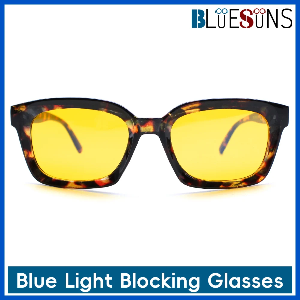 جديد عدسة صفراء مقاومة الضوء الأزرق نظارات السديم الملمس الإطار ، مع تعزيز الوضوح ، عند استخدام الشاشة لحماية صحة العين والسلامة
