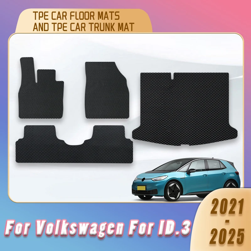 

TPE Car Floor Mats Trunk Carpets For Volkswagen vw ID.3 2021 2022 2023 2024 2025 Interior Accessories Waterproof Automobiles