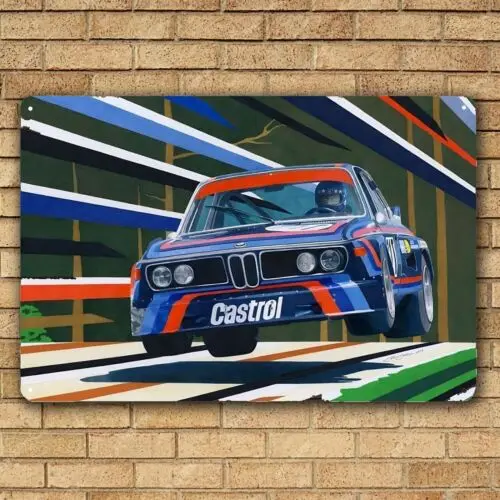 M3 Csl Racing Car Metal Poster Tin Sign 20x30cm